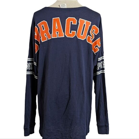 PINK 5th and Ocean Blue Long Sleeve Henley Shirt - Picture 3 of 6